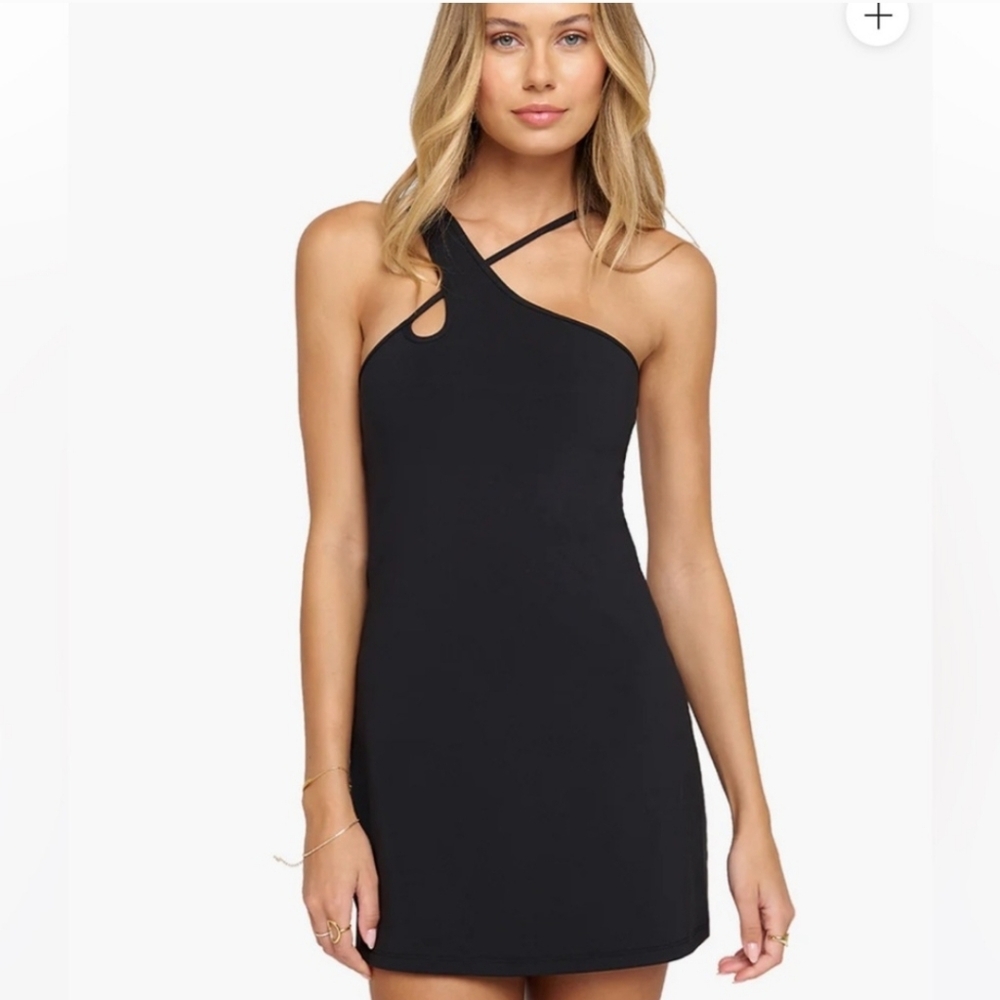 Spiritual Gangster Kaci Asymmetrical Active Dress - Black